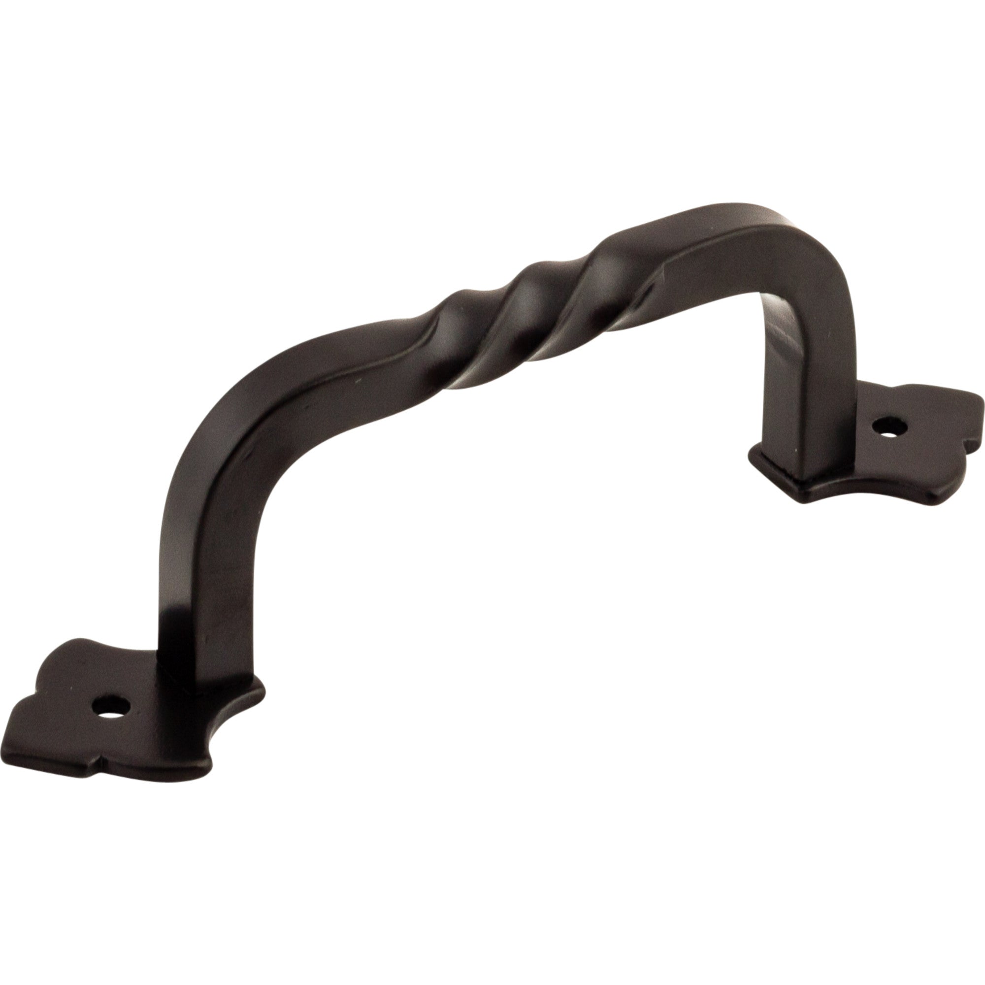 Worldwide Flooring Design Center Fixed Norman Crest Pull 4 Inch (c-c) Patina Black Fixed Norman Crest Pull 4 Inch (c-c) Patina Black Top Knobs Decorative Hardware