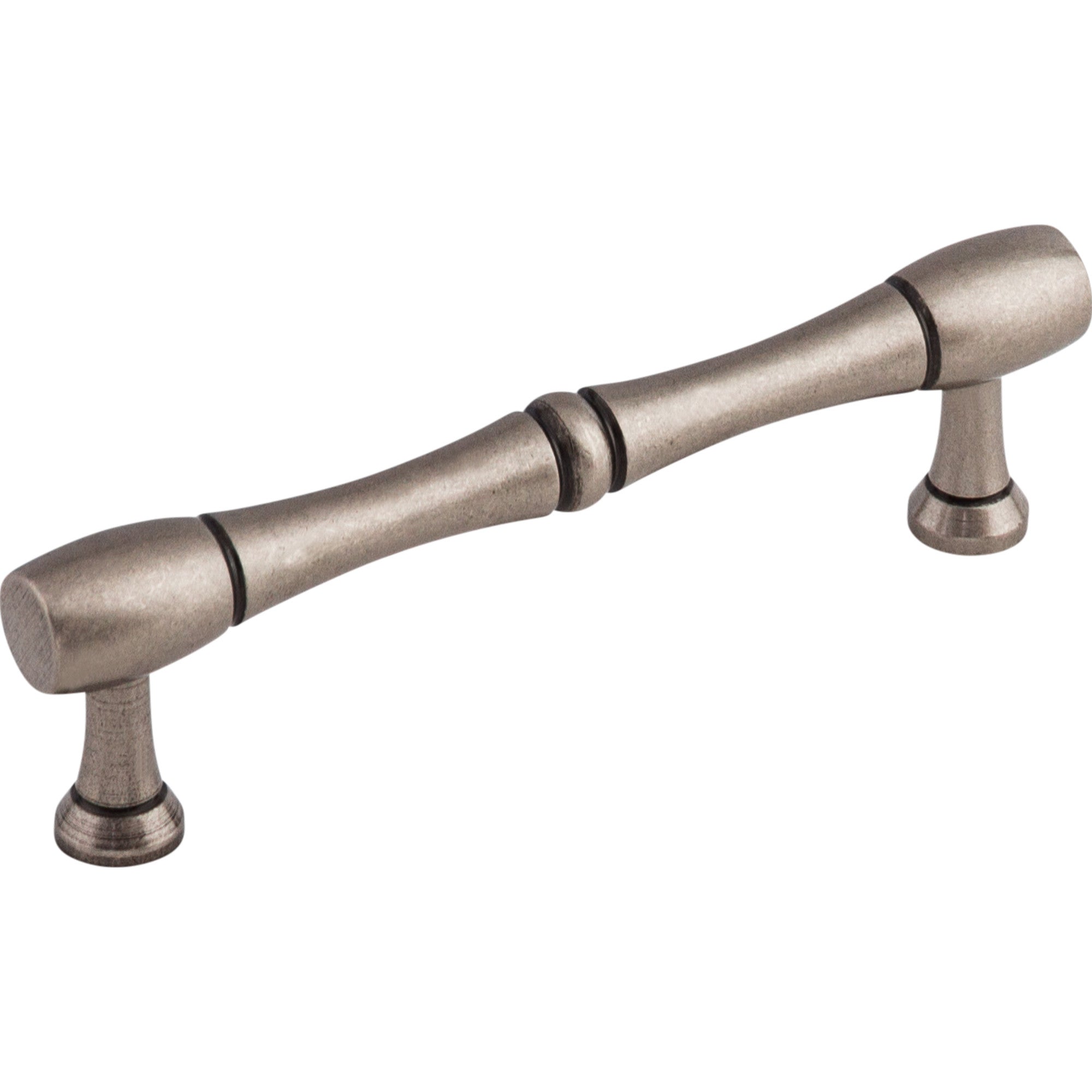 Worldwide Flooring Design Center Nouveau Bamboo Pull 3 3/4 Inch (c-c) Pewter Antique Nouveau Bamboo Pull 3 3/4 Inch (c-c) Pewter Antique Top Knobs Decorative Hardware
