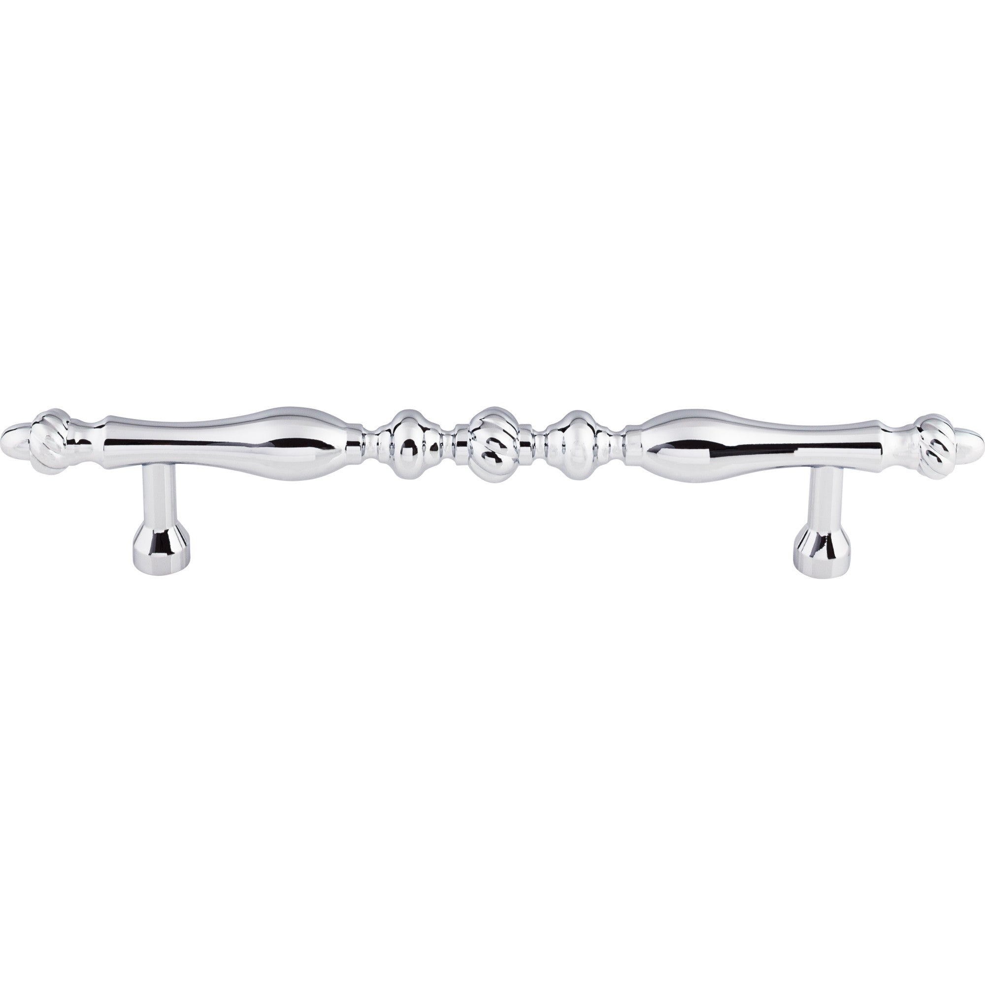Worldwide Flooring Design Center Somerset Melon Pull 7 Inch (c-c) Polished Chrome Somerset Melon Pull 7 Inch (c-c) Polished Chrome Top Knobs Decorative Hardware