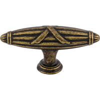 Worldwide Flooring Design Center Ribbon & Reed T-Pull 2 3/4 Inch German Bronze Ribbon & Reed T-Pull 2 3/4 Inch German Bronze Top Knobs Decorative Hardware