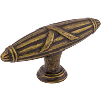 Worldwide Flooring Design Center Ribbon & Reed T-Pull 2 3/4 Inch German Bronze Ribbon & Reed T-Pull 2 3/4 Inch German Bronze Top Knobs Decorative Hardware