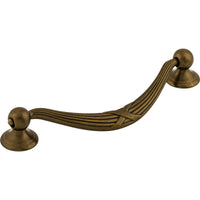 Worldwide Flooring Design Center Ribbon & Reed Drop Pull 5 1/16 Inch (c-c) German Bronze Ribbon & Reed Drop Pull 5 1/16 Inch (c-c) German Bronze Top Knobs Decorative Hardware