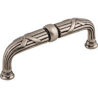 Worldwide Flooring Design Center Ribbon & Reed D Pull 3 3/4 Inch (c-c) Pewter Antique Ribbon & Reed D Pull 3 3/4 Inch (c-c) Pewter Antique Top Knobs Decorative Hardware