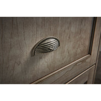 Worldwide Flooring Design Center Ribbon & Reed Cup Pull 3 Inch (c-c) German Bronze Ribbon & Reed Cup Pull 3 Inch (c-c) German Bronze Top Knobs Decorative Hardware