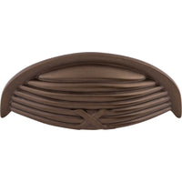 Worldwide Flooring Design Center Ribbon & Reed Cup Pull 3 Inch (c-c) Oil Rubbed Bronze Ribbon & Reed Cup Pull 3 Inch (c-c) Oil Rubbed Bronze Top Knobs Decorative Hardware