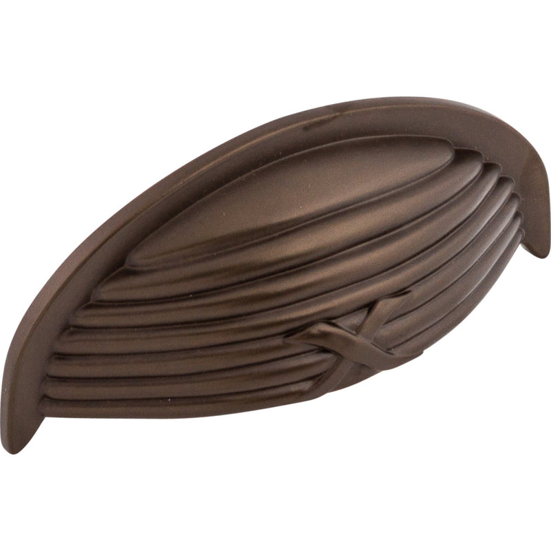 Worldwide Flooring Design Center Ribbon & Reed Cup Pull 3 Inch (c-c) Oil Rubbed Bronze Ribbon & Reed Cup Pull 3 Inch (c-c) Oil Rubbed Bronze Top Knobs Decorative Hardware