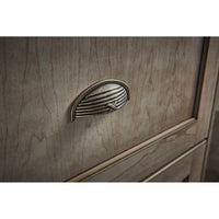 Worldwide Flooring Design Center Ribbon & Reed Cup Pull 3 Inch (c-c) Oil Rubbed Bronze Ribbon & Reed Cup Pull 3 Inch (c-c) Oil Rubbed Bronze Top Knobs Decorative Hardware