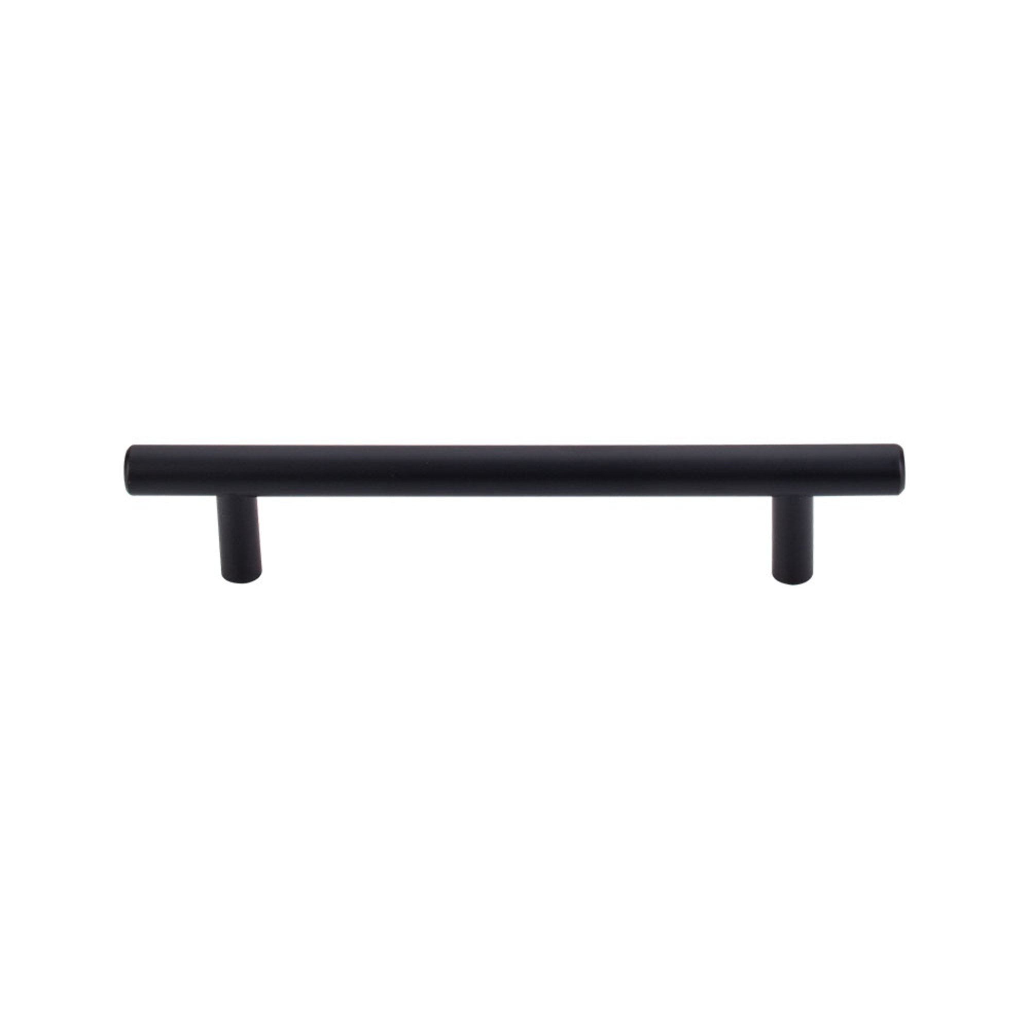 Worldwide Flooring Design Center Hopewell Bar Pull 5 1/16 Inch (c-c) Flat Black Hopewell Bar Pull 5 1/16 Inch (c-c) Flat Black Top Knobs Decorative Hardware