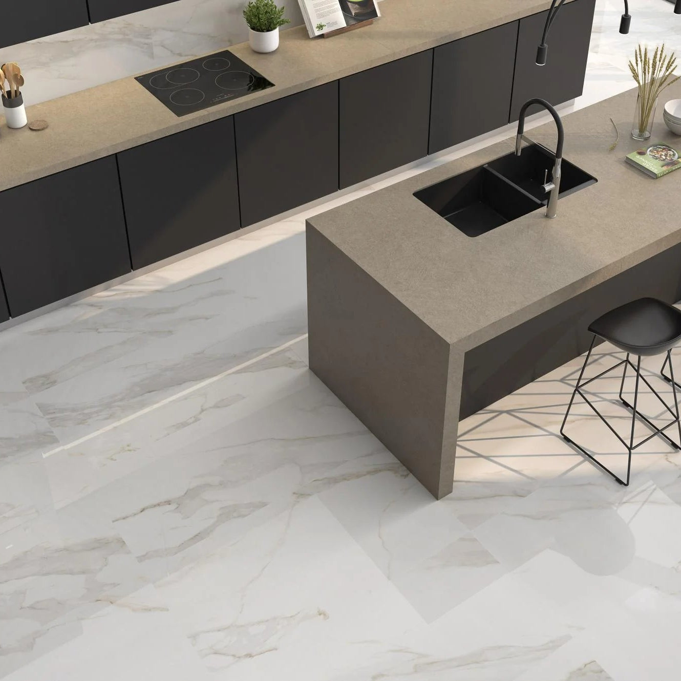 White Marbles Pulia Gold