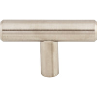 Worldwide Flooring Design Center Solid T-Handle 2 Inch Brushed Stainless Steel Solid T-Handle 2 Inch Brushed Stainless Steel Top Knobs Decorative Hardware