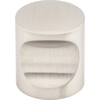 Worldwide Flooring Design Center Indent Knob 1 Inch Brushed Stainless Steel Indent Knob 1 Inch Brushed Stainless Steel Top Knobs Decorative Hardware