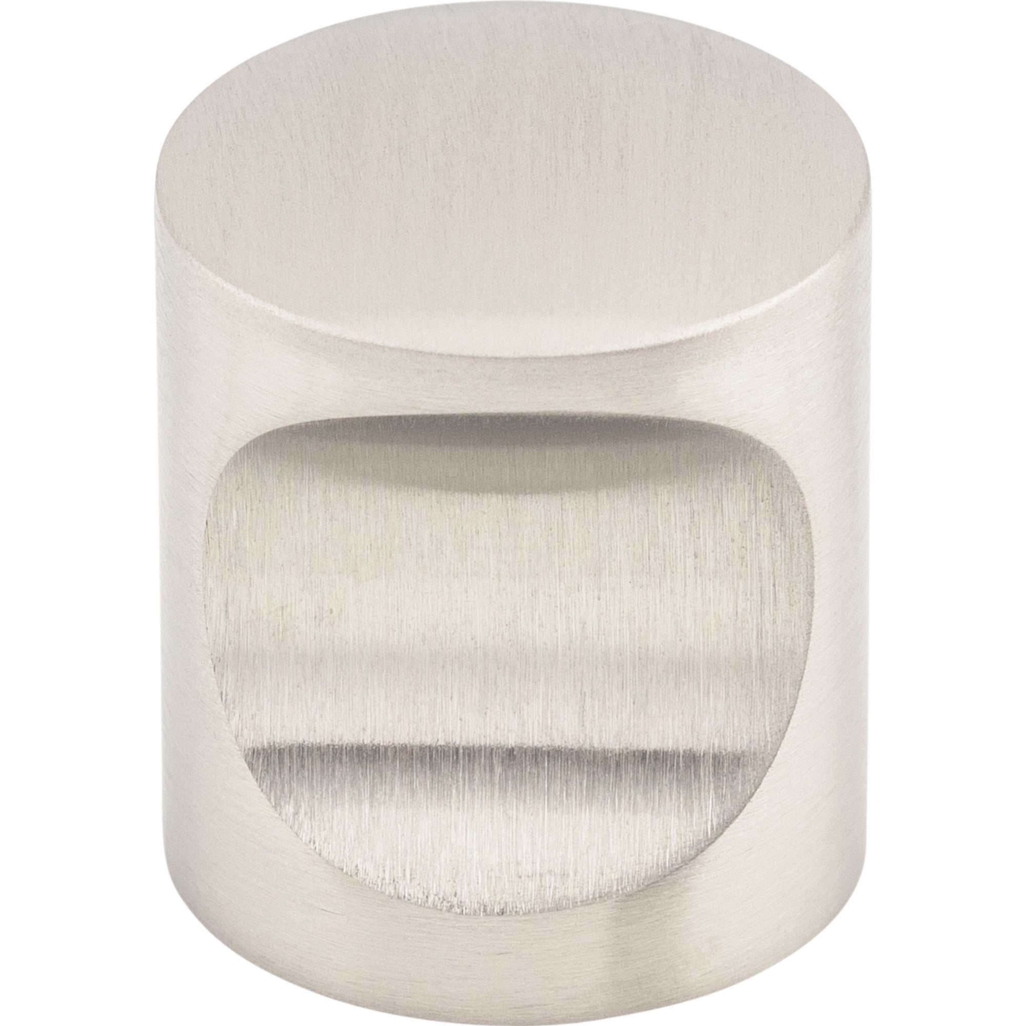 Worldwide Flooring Design Center Indent Knob 1 Inch Brushed Stainless Steel Indent Knob 1 Inch Brushed Stainless Steel Top Knobs Decorative Hardware