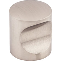 Worldwide Flooring Design Center Indent Knob 1 Inch Brushed Stainless Steel Indent Knob 1 Inch Brushed Stainless Steel Top Knobs Decorative Hardware
