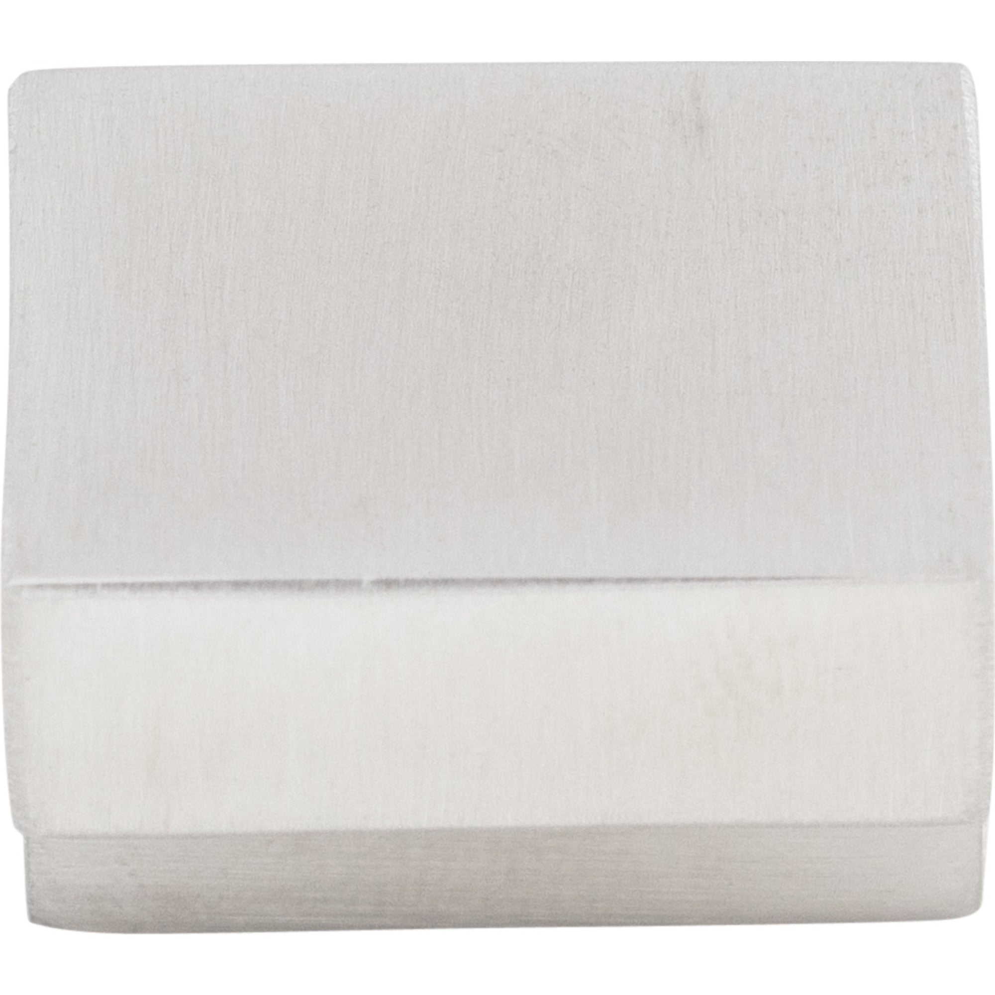 Worldwide Flooring Design Center Square Knob 5/8 Inch (c-c) Brushed Stainless Steel Square Knob 5/8 Inch (c-c) Brushed Stainless Steel Top Knobs Decorative Hardware