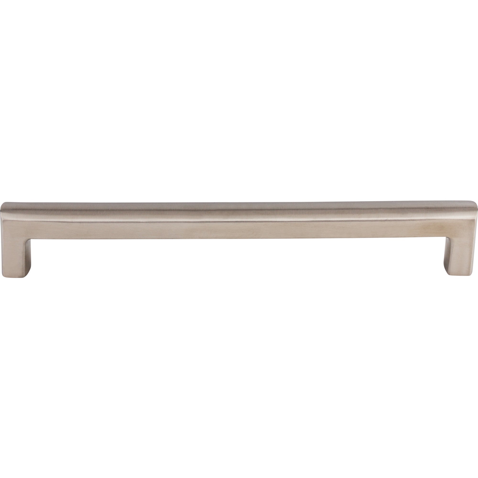 Worldwide Flooring Design Center Roselle Pull 8 13/16 Inch (c-c) Brushed Stainless Steel Roselle Pull 8 13/16 Inch (c-c) Brushed Stainless Steel Top Knobs Decorative Hardware