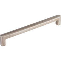 Worldwide Flooring Design Center Roselle Pull 8 13/16 Inch (c-c) Brushed Stainless Steel Roselle Pull 8 13/16 Inch (c-c) Brushed Stainless Steel Top Knobs Decorative Hardware