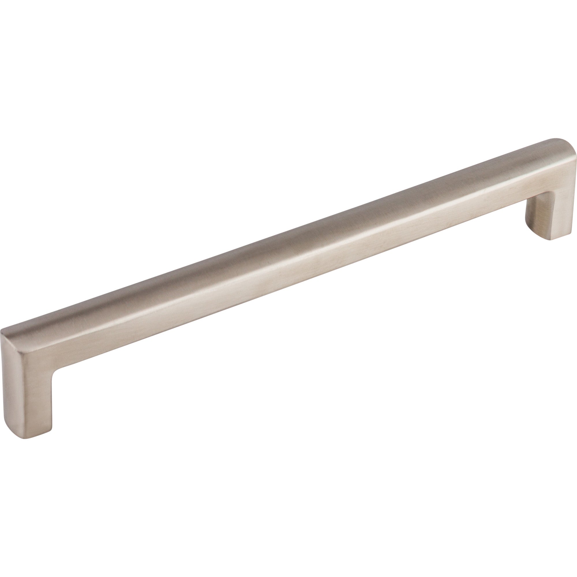 Worldwide Flooring Design Center Roselle Pull 8 13/16 Inch (c-c) Brushed Stainless Steel Roselle Pull 8 13/16 Inch (c-c) Brushed Stainless Steel Top Knobs Decorative Hardware