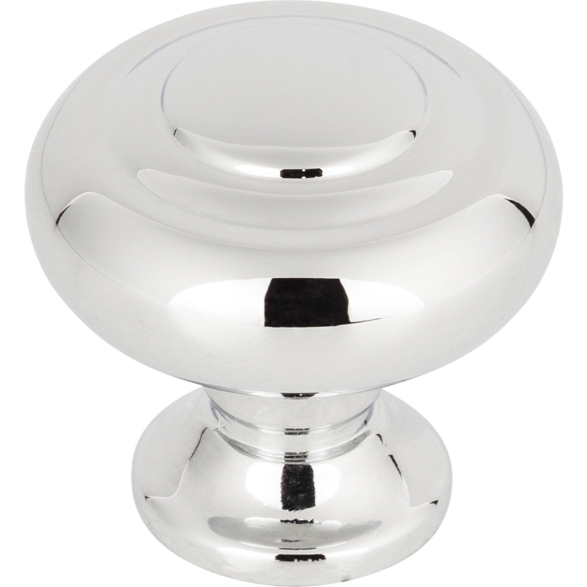 Worldwide Flooring Design Center Kent Knob 1 1/4 Inch Polished Chrome Kent Knob 1 1/4 Inch Polished Chrome Top Knobs Decorative Hardware