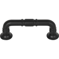 Worldwide Flooring Design Center Kent Pull 3 Inch (c-c) Flat Black Kent Pull 3 Inch (c-c) Flat Black Top Knobs Decorative Hardware
