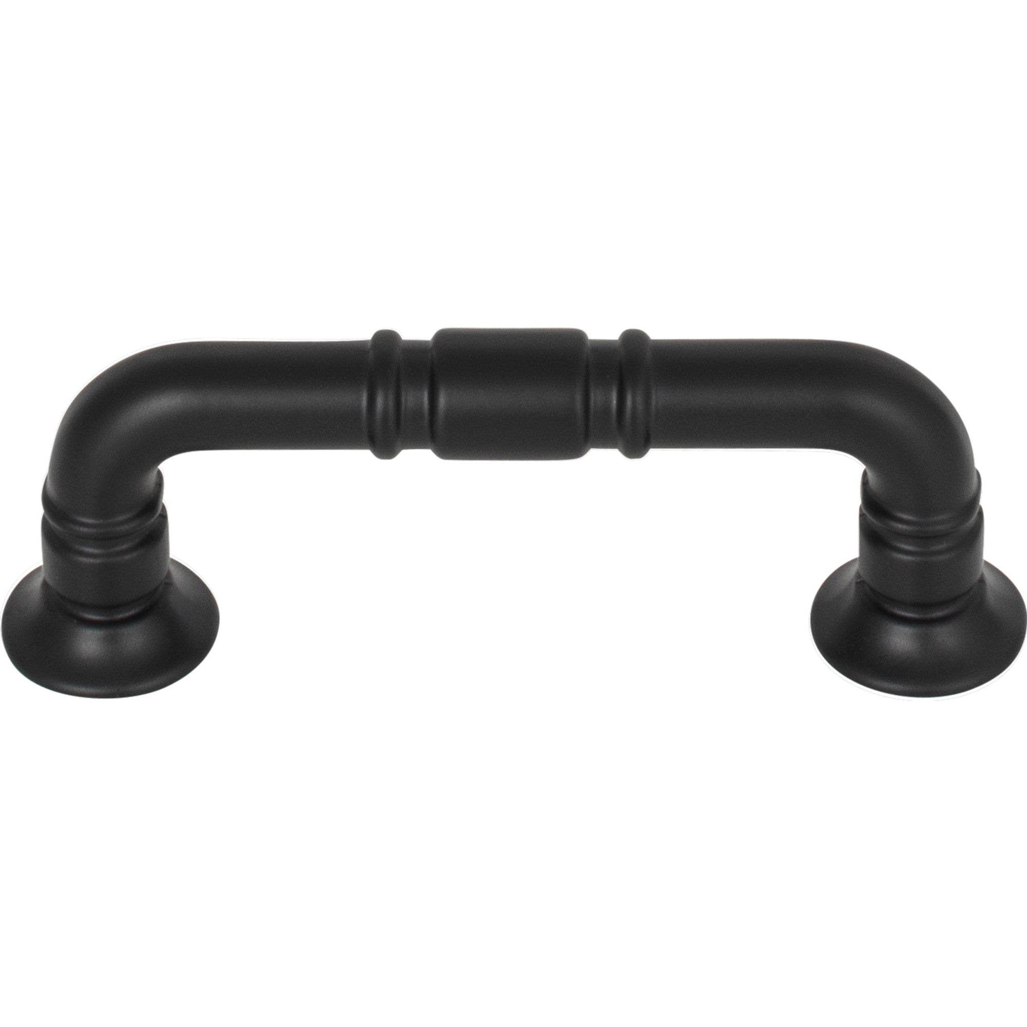 Worldwide Flooring Design Center Kent Pull 3 Inch (c-c) Flat Black Kent Pull 3 Inch (c-c) Flat Black Top Knobs Decorative Hardware