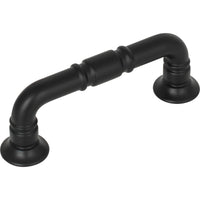 Worldwide Flooring Design Center Kent Pull 3 Inch (c-c) Flat Black Kent Pull 3 Inch (c-c) Flat Black Top Knobs Decorative Hardware