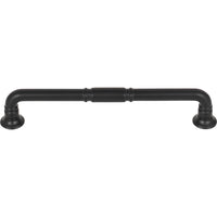 Worldwide Flooring Design Center Kent Pull 6 5/16 Inch (c-c) Flat Black Kent Pull 6 5/16 Inch (c-c) Flat Black Top Knobs Decorative Hardware