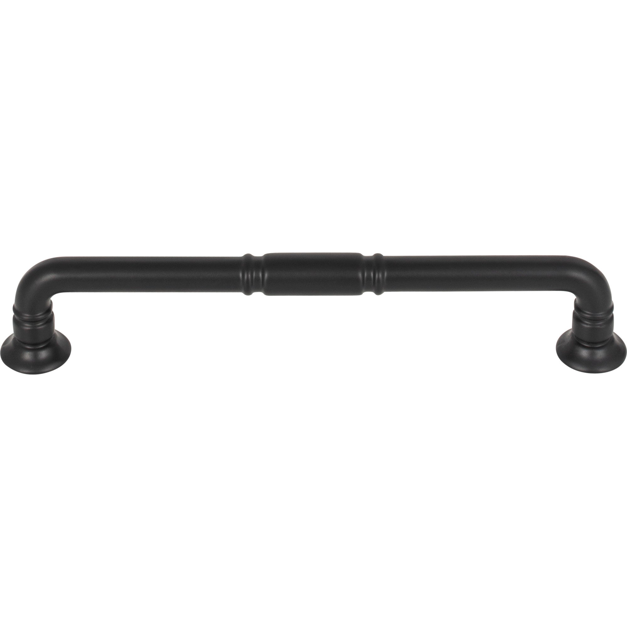 Worldwide Flooring Design Center Kent Pull 6 5/16 Inch (c-c) Flat Black Kent Pull 6 5/16 Inch (c-c) Flat Black Top Knobs Decorative Hardware