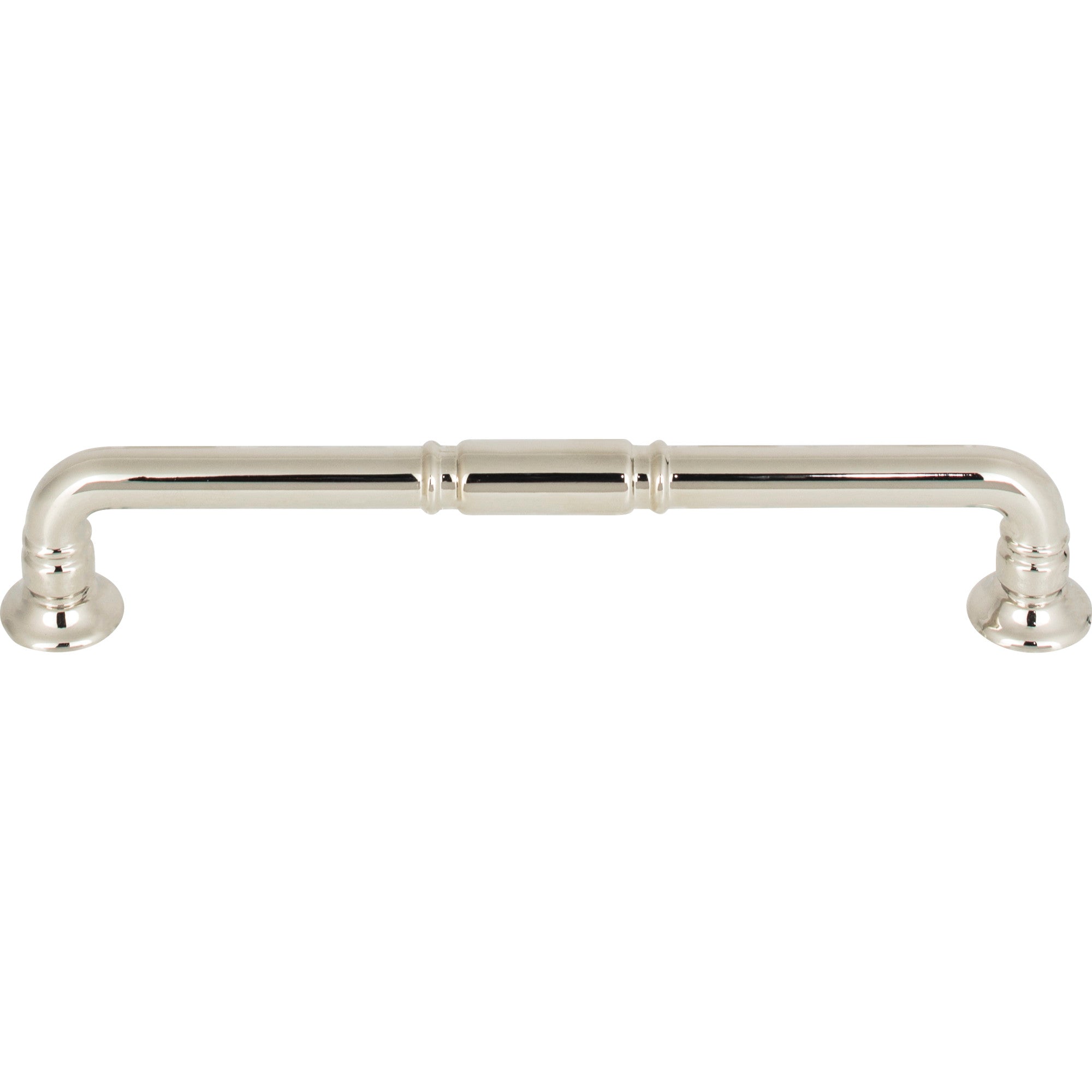 Worldwide Flooring Design Center Kent Pull 6 5/16 Inch (c-c) Polished Nickel Kent Pull 6 5/16 Inch (c-c) Polished Nickel Top Knobs Decorative Hardware