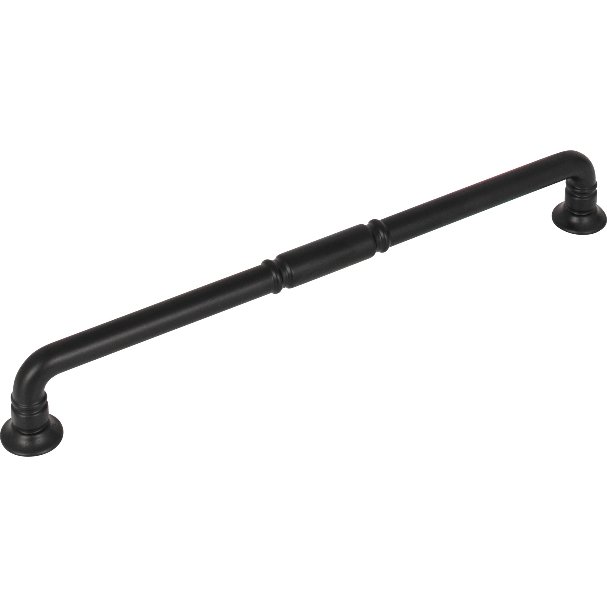 Worldwide Flooring Design Center Kent Pull 8 13/16 Inch (c-c) Flat Black Kent Pull 8 13/16 Inch (c-c) Flat Black Top Knobs Decorative Hardware