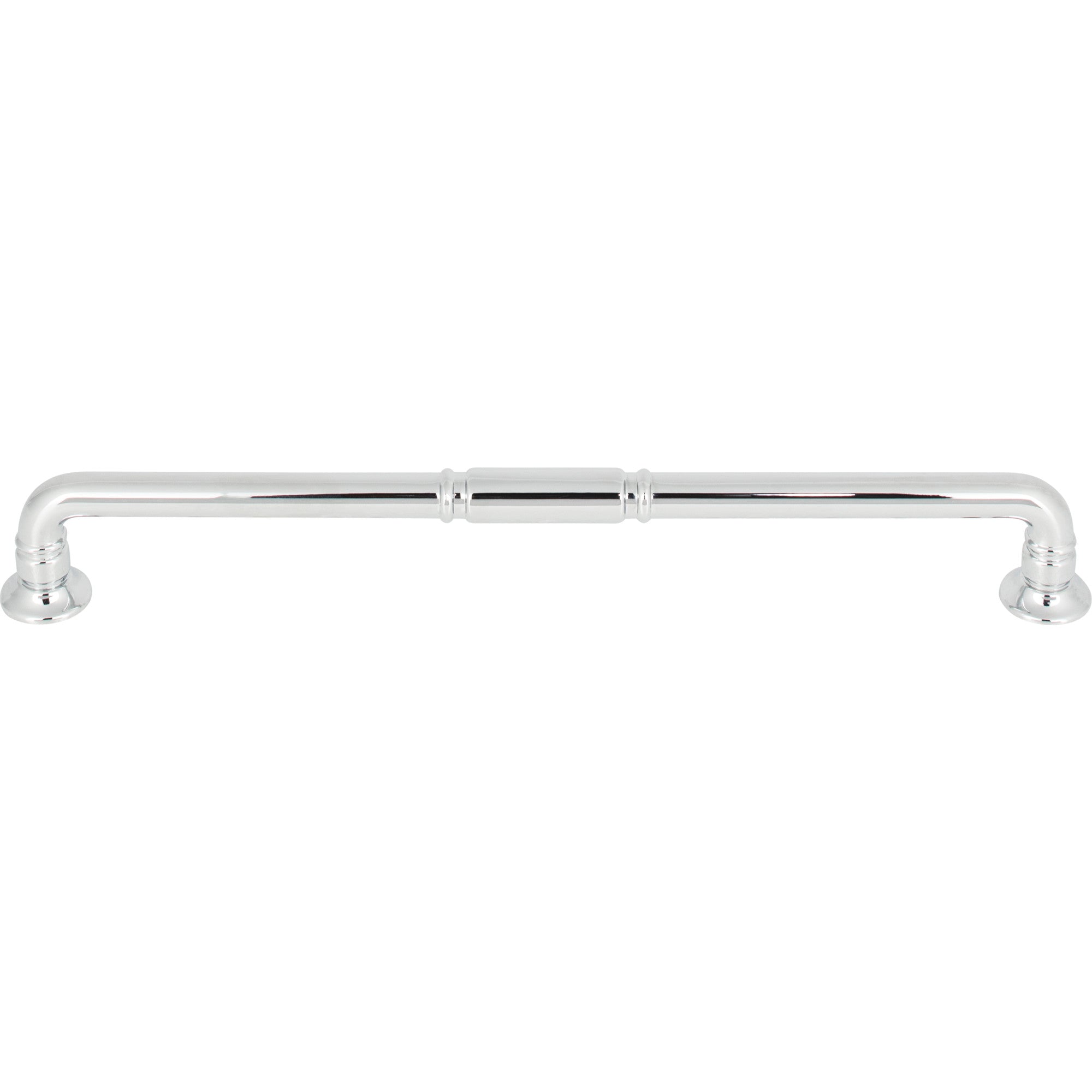Worldwide Flooring Design Center Kent Pull 8 13/16 Inch (c-c) Polished Chrome Kent Pull 8 13/16 Inch (c-c) Polished Chrome Top Knobs Decorative Hardware