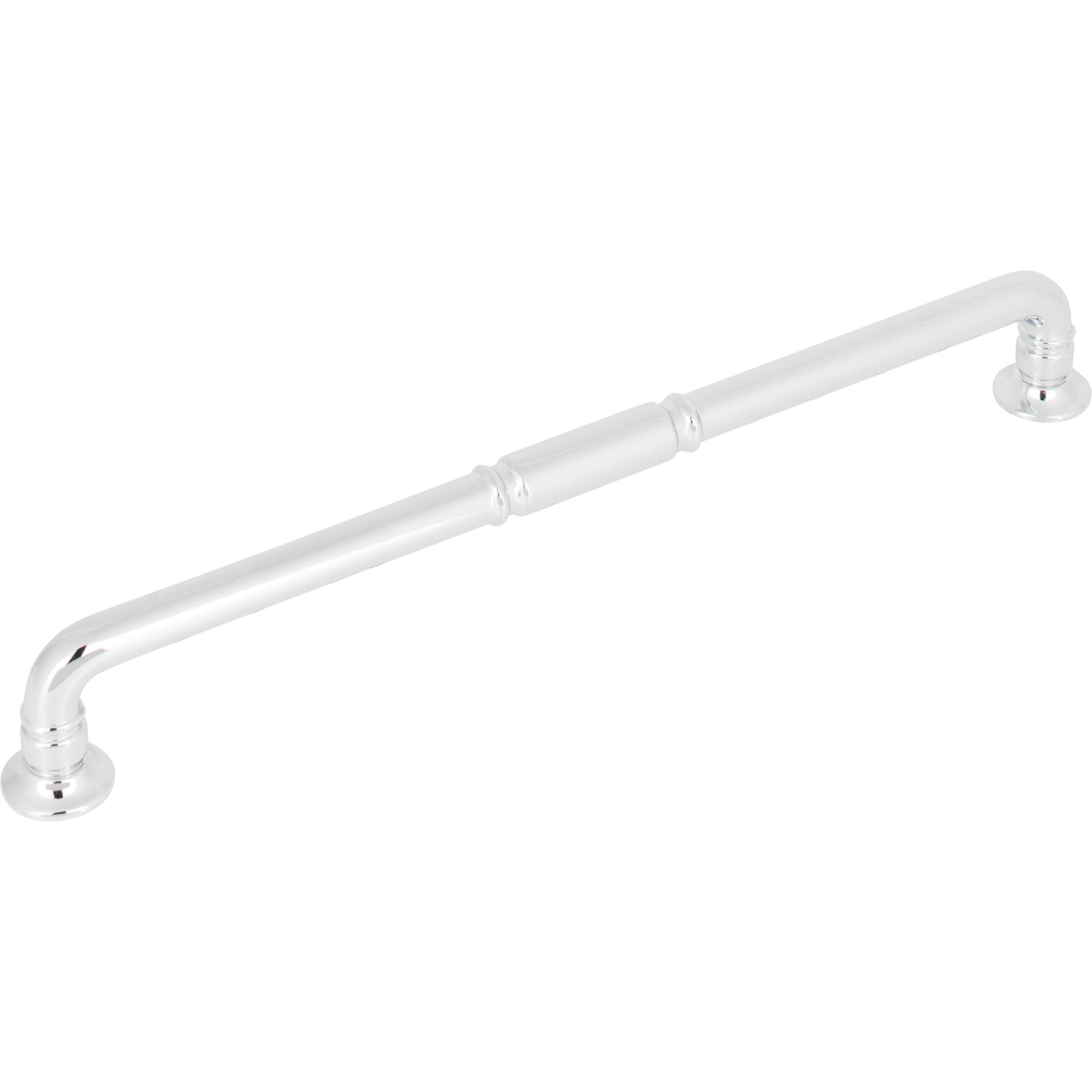 Worldwide Flooring Design Center Kent Pull 8 13/16 Inch (c-c) Polished Chrome Kent Pull 8 13/16 Inch (c-c) Polished Chrome Top Knobs Decorative Hardware
