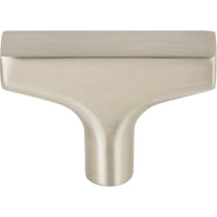 Worldwide Flooring Design Center Riverside T-Knob 2 Inch Brushed Satin Nickel Riverside T-Knob 2 Inch Brushed Satin Nickel Top Knobs Decorative Hardware