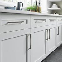 Worldwide Flooring Design Center Riverside Pull 7 9/16 Inch (c-c) Ash Gray Riverside Pull 7 9/16 Inch (c-c) Ash Gray Top Knobs Decorative Hardware