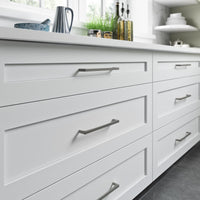 Worldwide Flooring Design Center Riverside Pull 8 13/16 Inch (c-c) Ash Gray Riverside Pull 8 13/16 Inch (c-c) Ash Gray Top Knobs Decorative Hardware