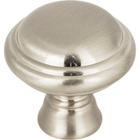 Worldwide Flooring Design Center Henderson Knob 1 1/4 Inch Brushed Satin Nickel Henderson Knob 1 1/4 Inch Brushed Satin Nickel Top Knobs Decorative Hardware
