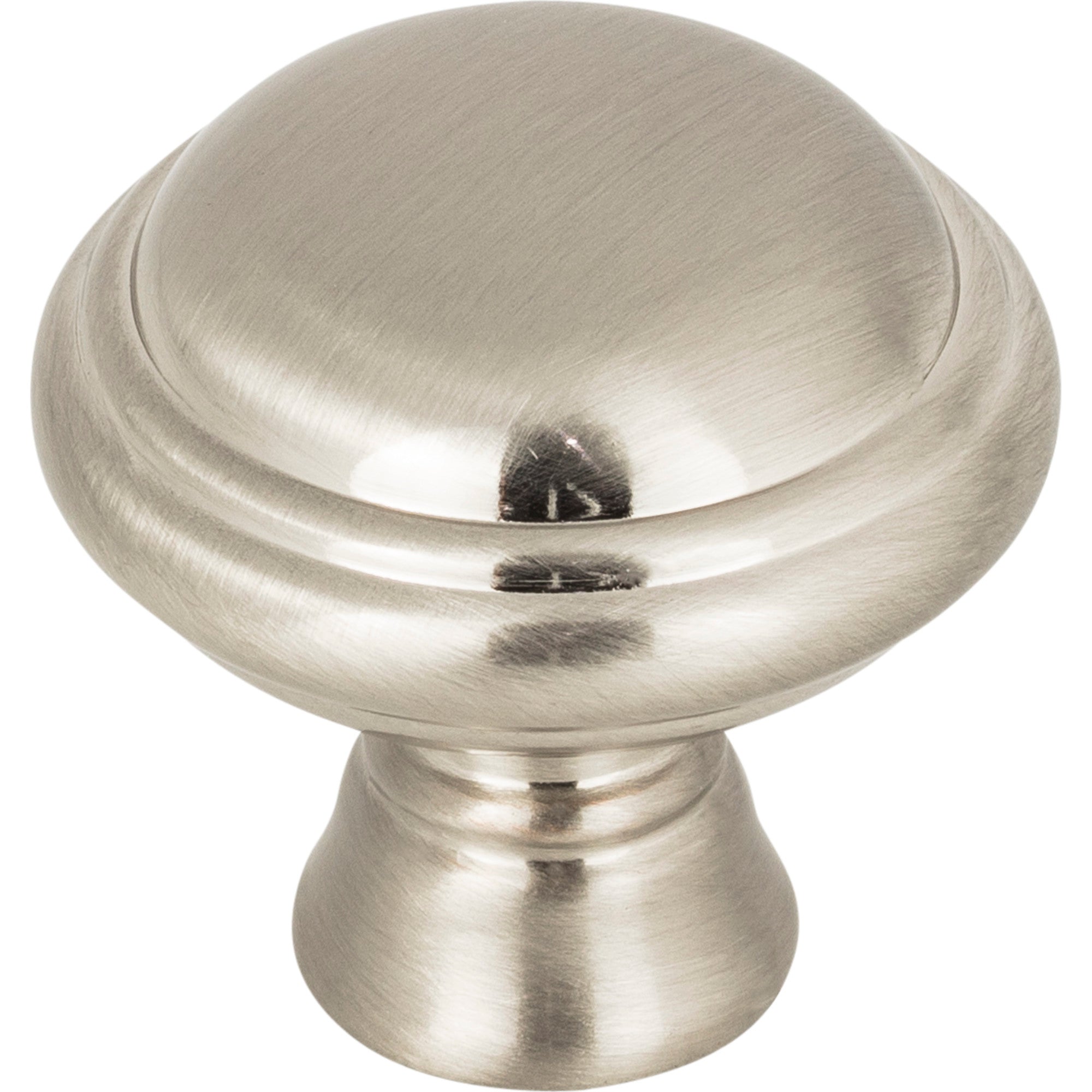Worldwide Flooring Design Center Henderson Knob 1 1/4 Inch Brushed Satin Nickel Henderson Knob 1 1/4 Inch Brushed Satin Nickel Top Knobs Decorative Hardware