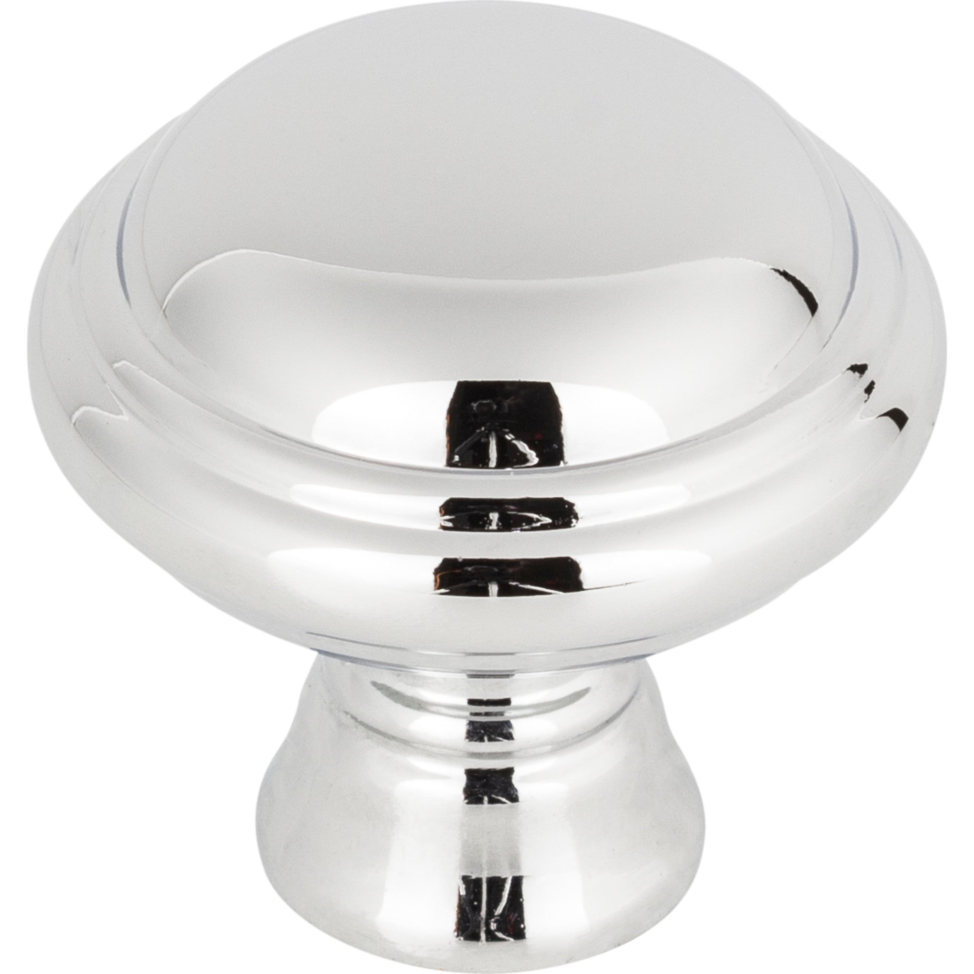 Worldwide Flooring Design Center Henderson Knob 1 1/4 Inch Polished Chrome Henderson Knob 1 1/4 Inch Polished Chrome Top Knobs Decorative Hardware