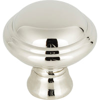 Worldwide Flooring Design Center Henderson Knob 1 1/4 Inch Polished Nickel Henderson Knob 1 1/4 Inch Polished Nickel Top Knobs Decorative Hardware