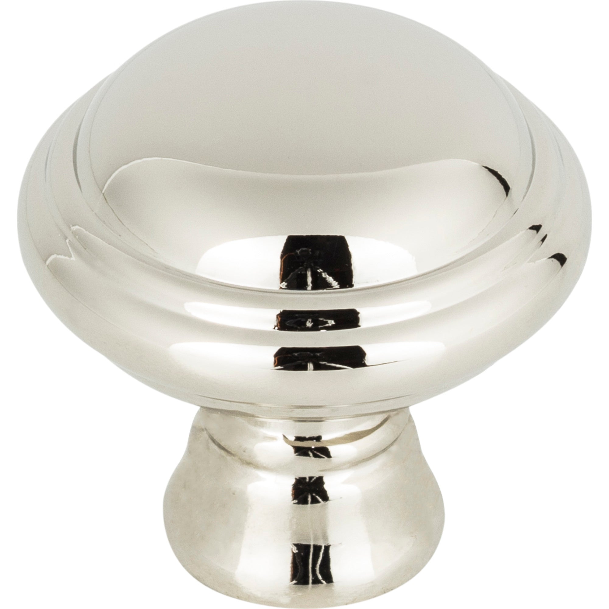 Worldwide Flooring Design Center Henderson Knob 1 1/4 Inch Polished Nickel Henderson Knob 1 1/4 Inch Polished Nickel Top Knobs Decorative Hardware