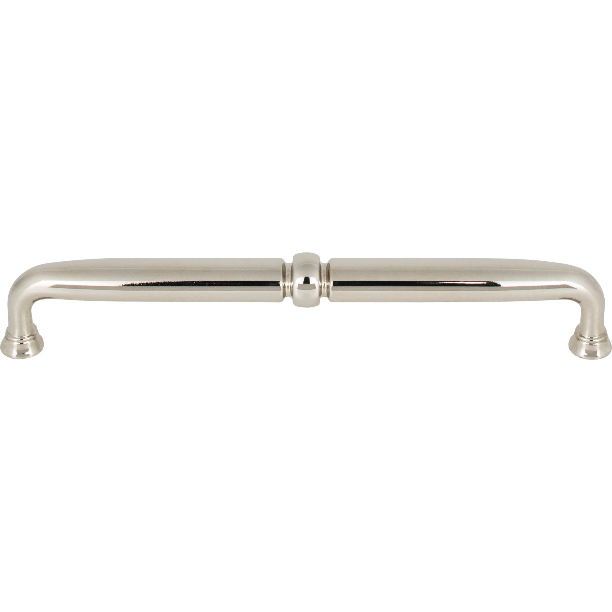 Worldwide Flooring Design Center Henderson Pull 7 9/16 Inch (c-c) Polished Nickel Henderson Pull 7 9/16 Inch (c-c) Polished Nickel Top Knobs Decorative Hardware