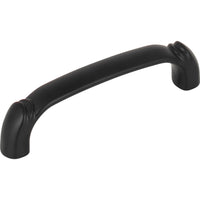Worldwide Flooring Design Center Pomander Pull 3 3/4 Inch (c-c) Flat Black Pomander Pull 3 3/4 Inch (c-c) Flat Black Top Knobs Decorative Hardware