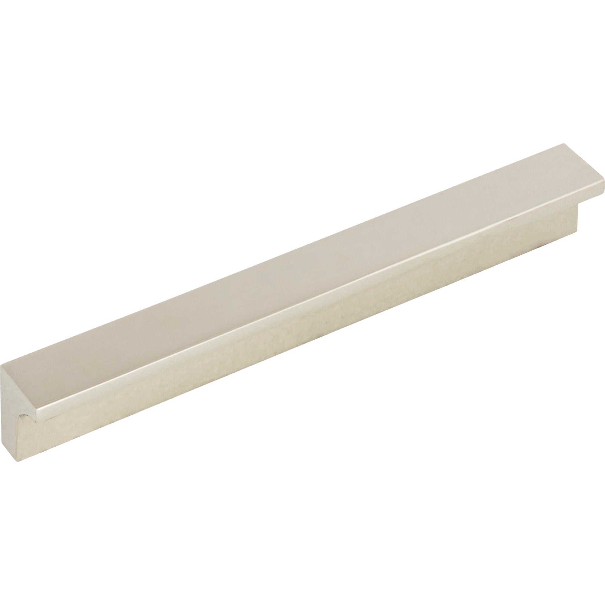 Worldwide Flooring Design Center Minetta Tab Pull 5 1/16 Inch (c-c) Polished Nickel Minetta Tab Pull 5 1/16 Inch (c-c) Polished Nickel Top Knobs Decorative Hardware