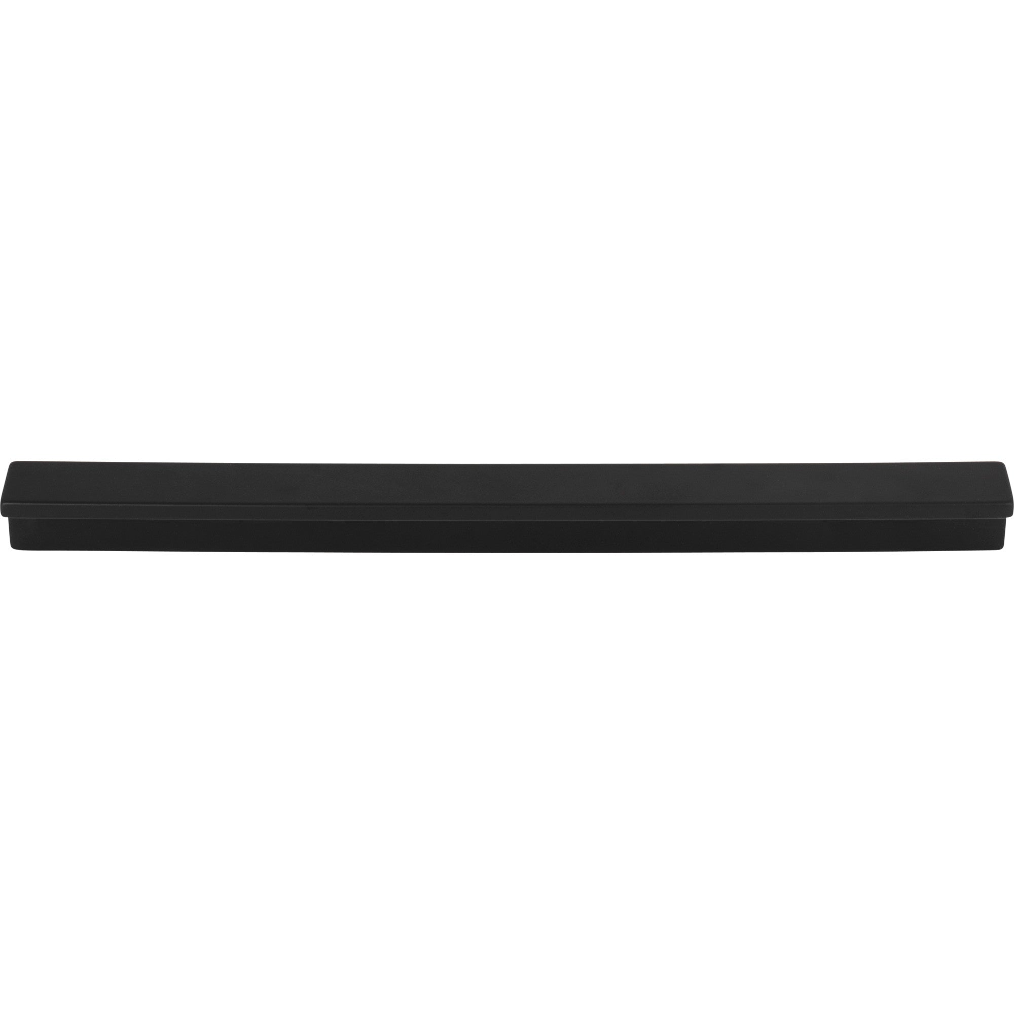 Worldwide Flooring Design Center Minetta Tab Pull 8 13/16 Inch (c-c) Flat Black Minetta Tab Pull 8 13/16 Inch (c-c) Flat Black Top Knobs Decorative Hardware