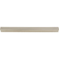 Worldwide Flooring Design Center Minetta Tab Pull 8 13/16 Inch (c-c) Brushed Satin Nickel Minetta Tab Pull 8 13/16 Inch (c-c) Brushed Satin Nickel Top Knobs Decorative Hardware