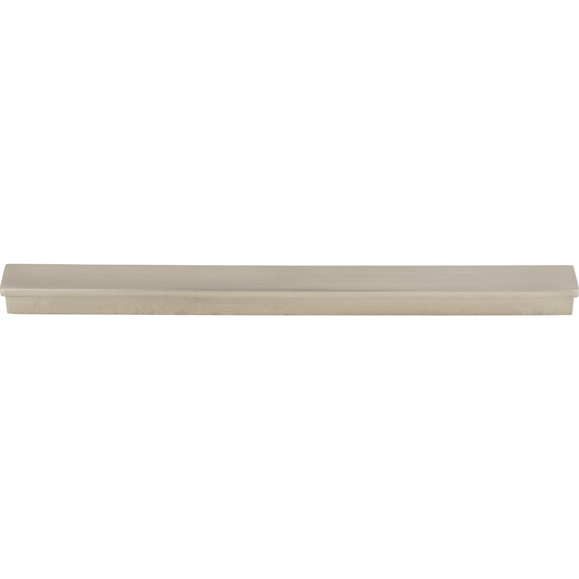 Worldwide Flooring Design Center Minetta Tab Pull 8 13/16 Inch (c-c) Brushed Satin Nickel Minetta Tab Pull 8 13/16 Inch (c-c) Brushed Satin Nickel Top Knobs Decorative Hardware