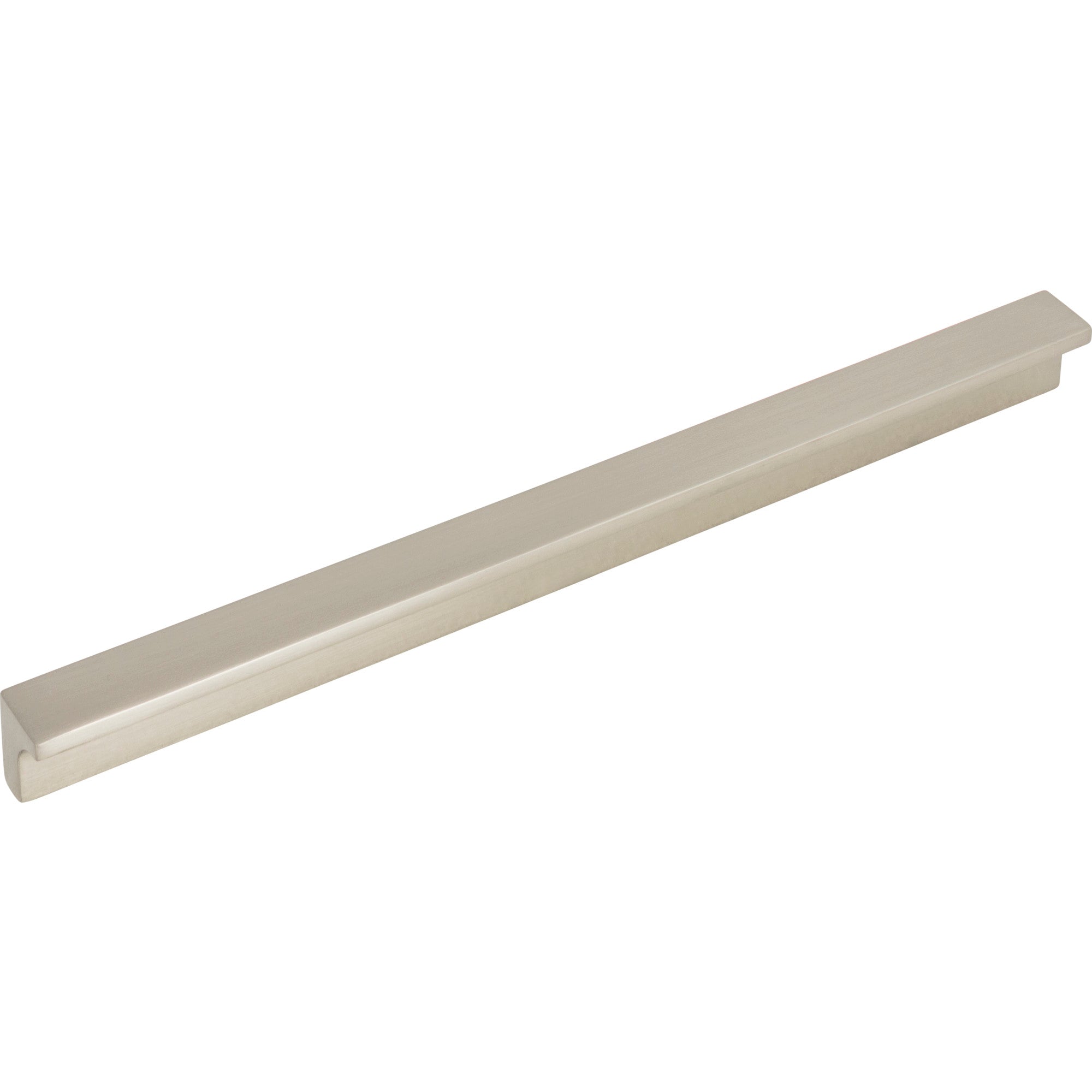 Worldwide Flooring Design Center Minetta Tab Pull 8 13/16 Inch (c-c) Brushed Satin Nickel Minetta Tab Pull 8 13/16 Inch (c-c) Brushed Satin Nickel Top Knobs Decorative Hardware