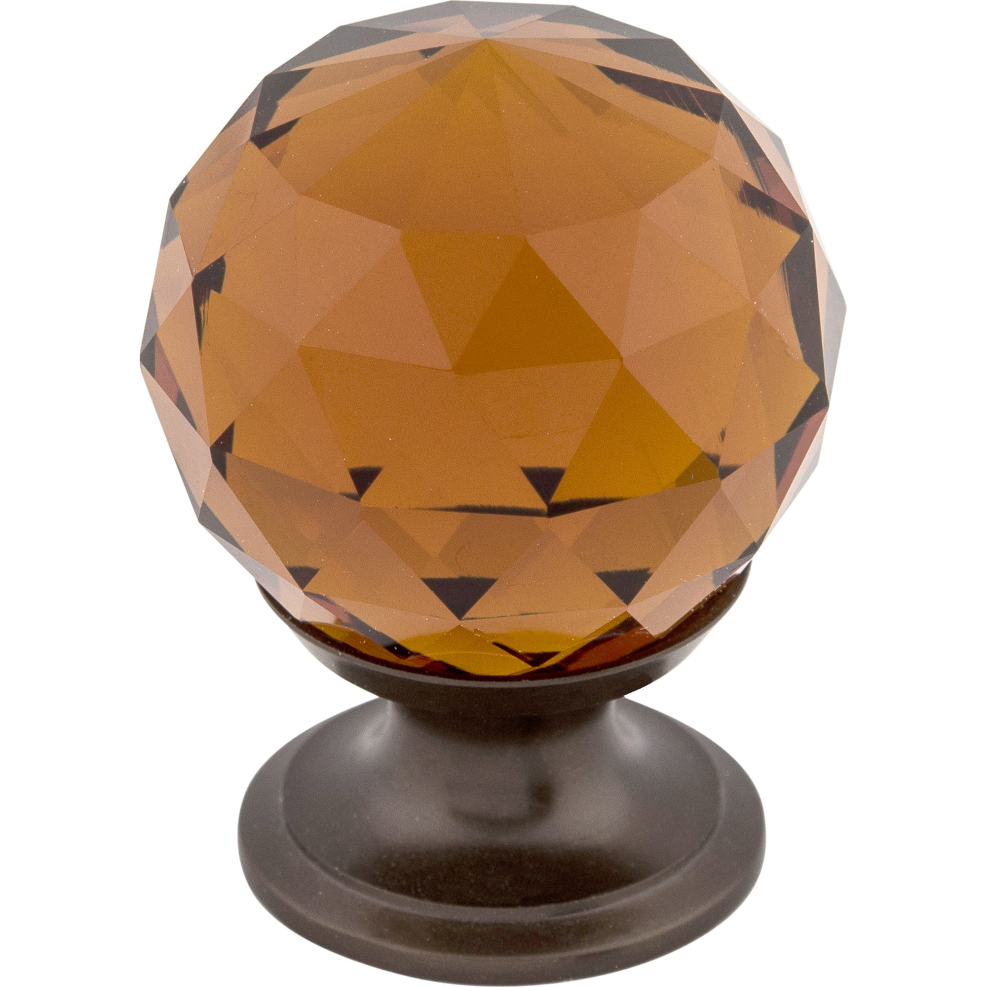 Worldwide Flooring Design Center Wine Crystal Knob 1 1/8 Inch Oil Rubbed Bronze Base Wine Crystal Knob 1 1/8 Inch Oil Rubbed Bronze Base Top Knobs Decorative Hardware