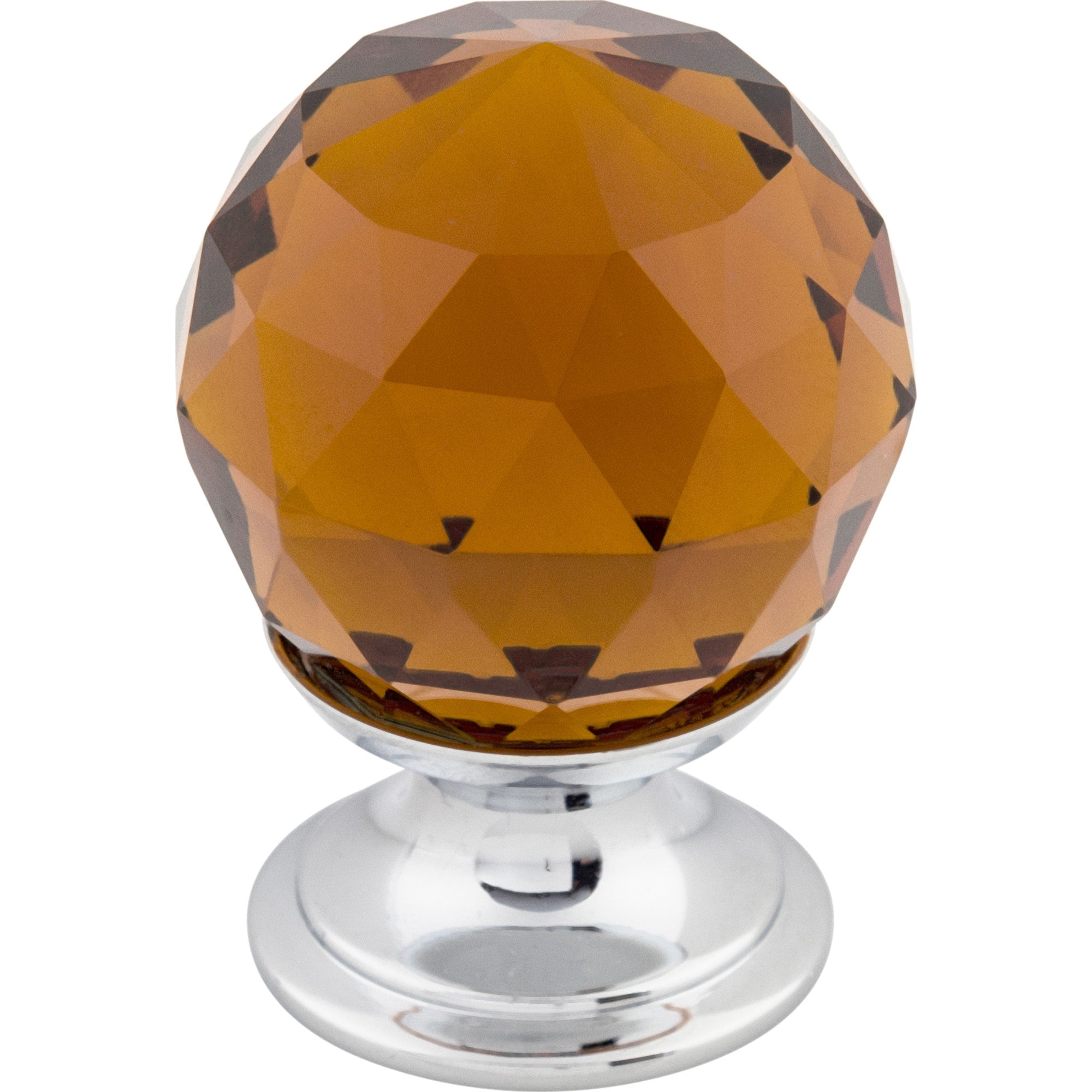 Worldwide Flooring Design Center Wine Crystal Knob 1 1/8 Inch Polished Chrome Base Wine Crystal Knob 1 1/8 Inch Polished Chrome Base Top Knobs Decorative Hardware
