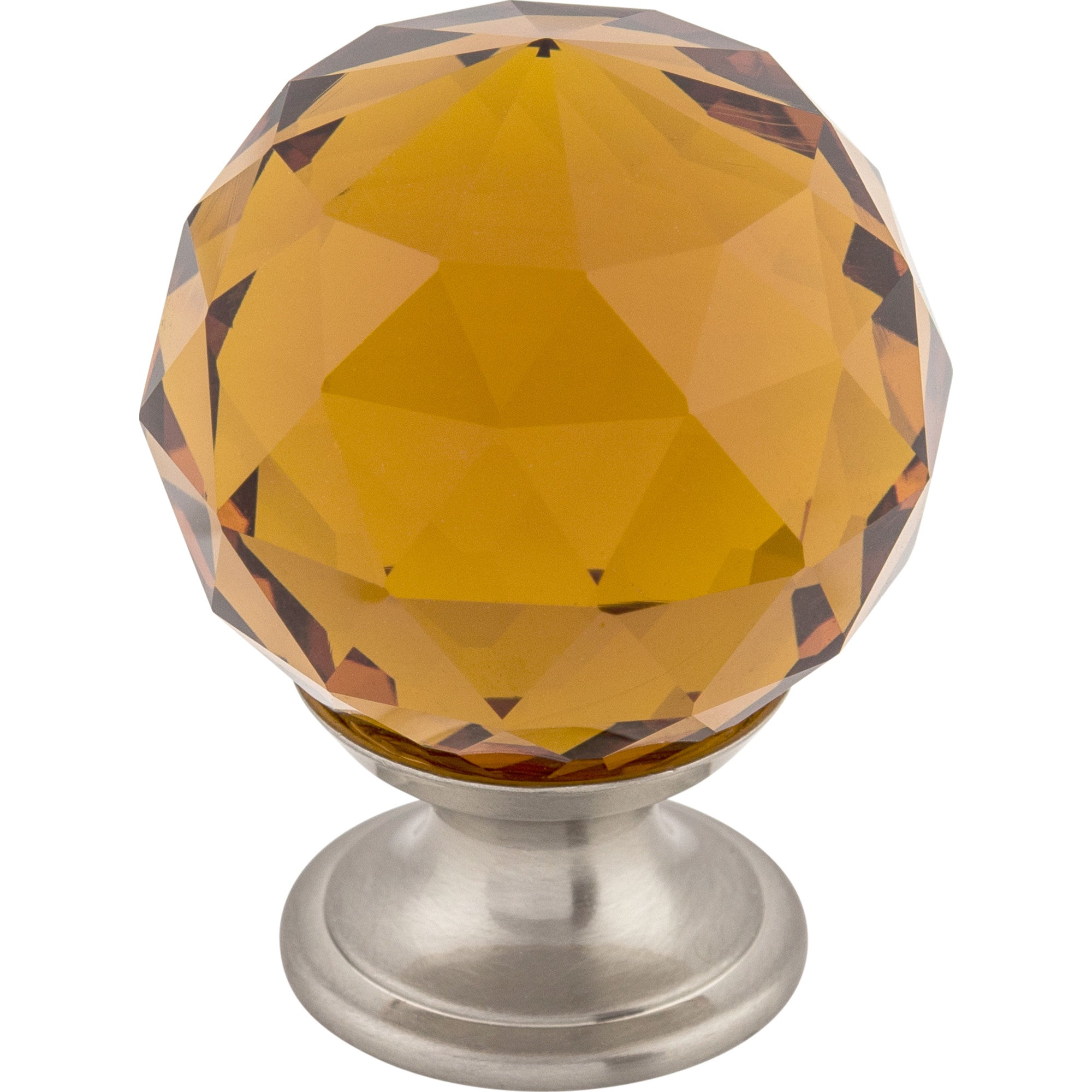 Worldwide Flooring Design Center Wine Crystal Knob 1 3/8 Inch Brushed Satin Nickel Base Wine Crystal Knob 1 3/8 Inch Brushed Satin Nickel Base Top Knobs Decorative Hardware