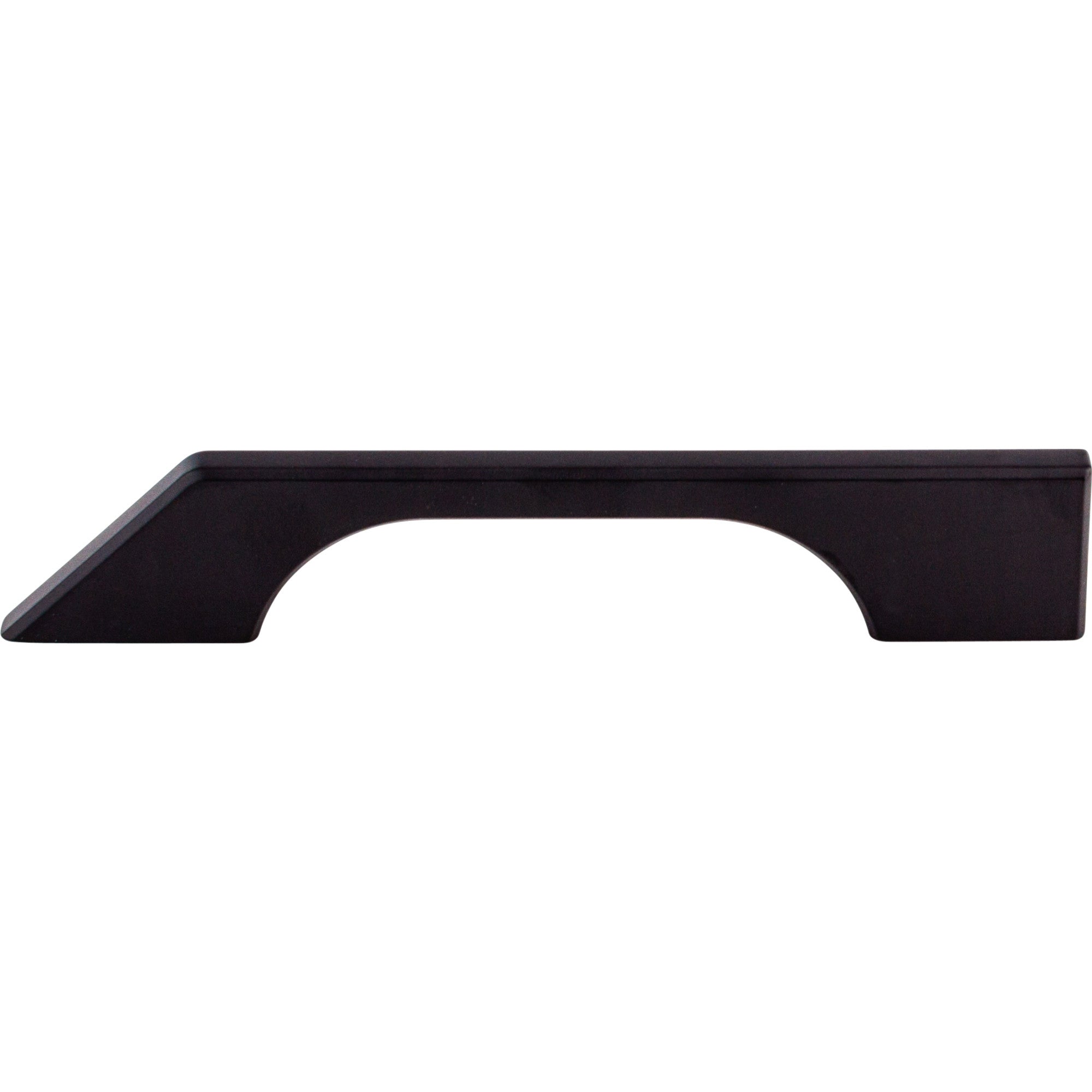 Worldwide Flooring Design Center Tapered Pull 5 Inch (c-c) Flat Black Tapered Pull 5 Inch (c-c) Flat Black Top Knobs Decorative Hardware